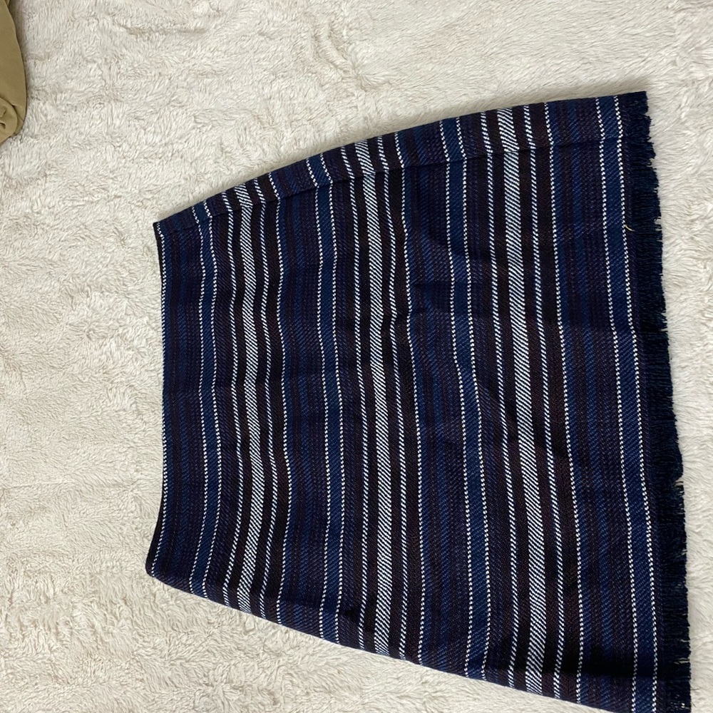 Stripped Loft Skirt, red white and navy blue.